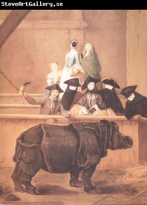 Pietro Longhi Exhibition of a Rhinoceros at Venice (nn03)